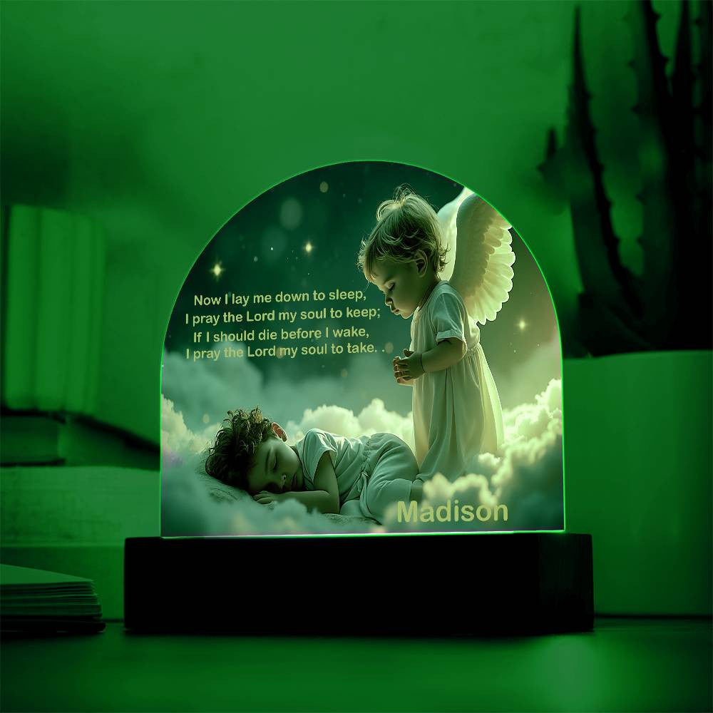 Personalized Children's LED Base Dome Acrylic Plaque