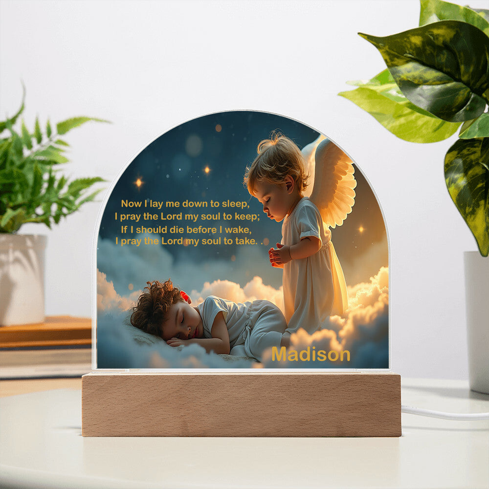 Personalized Children's LED Base Dome Acrylic Plaque