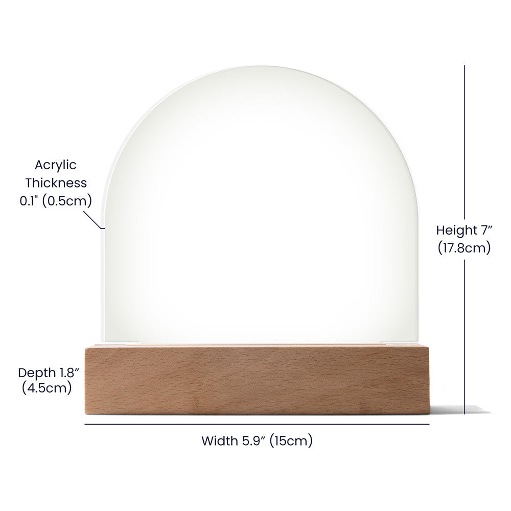Personalized Children's LED Base Dome Acrylic Plaque