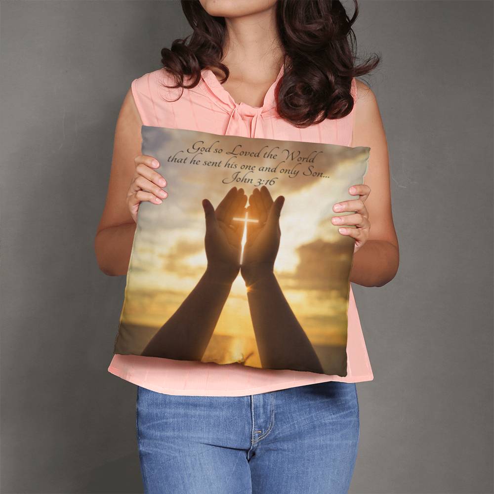 Bible Verse Faith in God Religious Inspirational Gift Pillow with Insert 161pi
