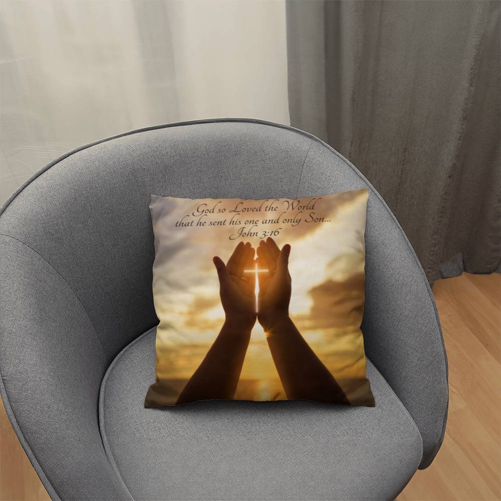 Bible Verse Faith in God Religious Inspirational Gift Pillow with Insert 161pi