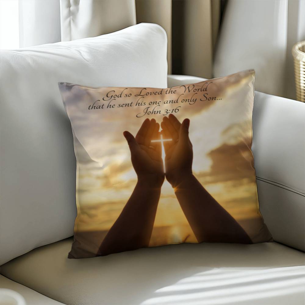 Bible Verse Faith in God Religious Inspirational Gift Pillow with Insert 161pi