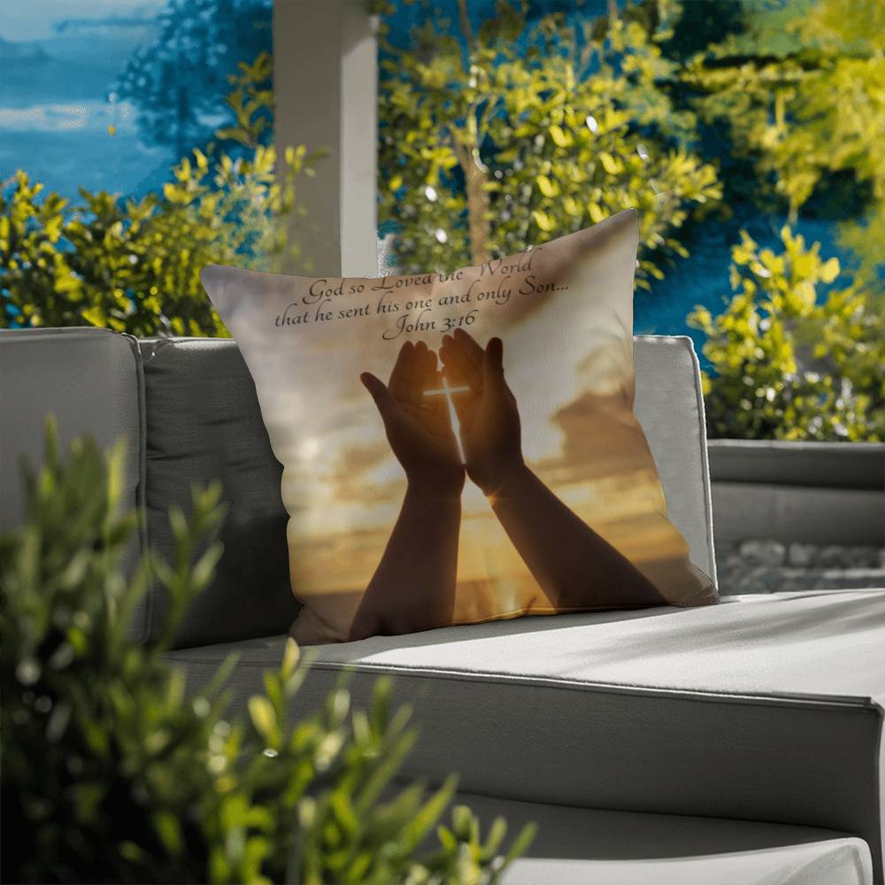 Bible Verse Faith in God Religious Inspirational Gift Pillow with Insert 161pi
