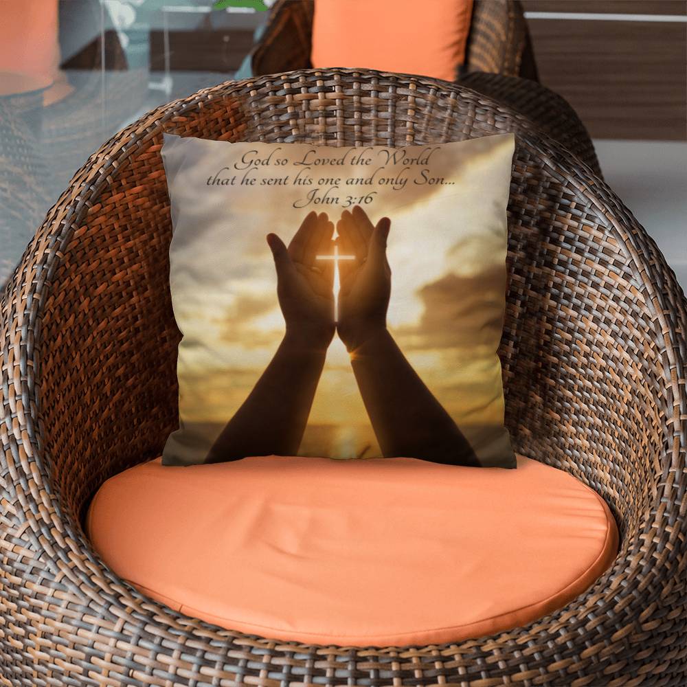 Bible Verse Faith in God Religious Inspirational Gift Pillow with Insert 161pi