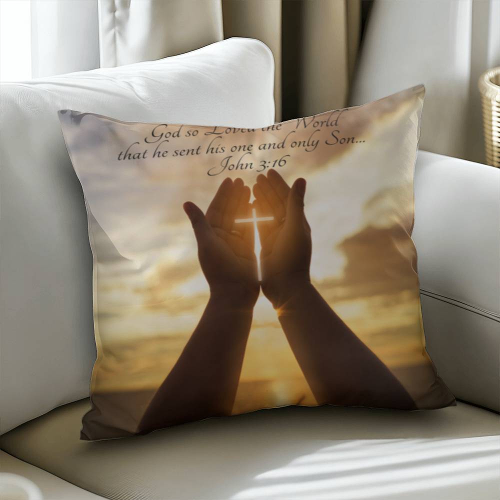 Bible Verse Faith in God Religious Inspirational Gift Pillow with Insert 161pi