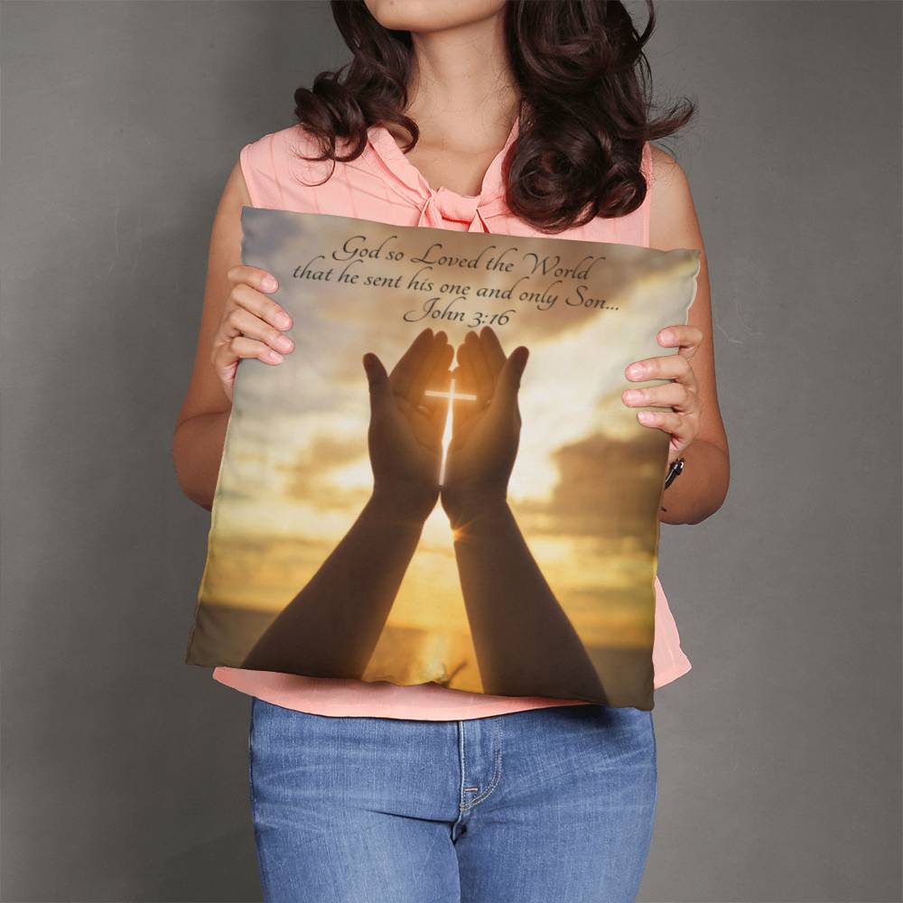 Bible Verse Faith in God Religious Inspirational Gift Pillow with Insert 161pi