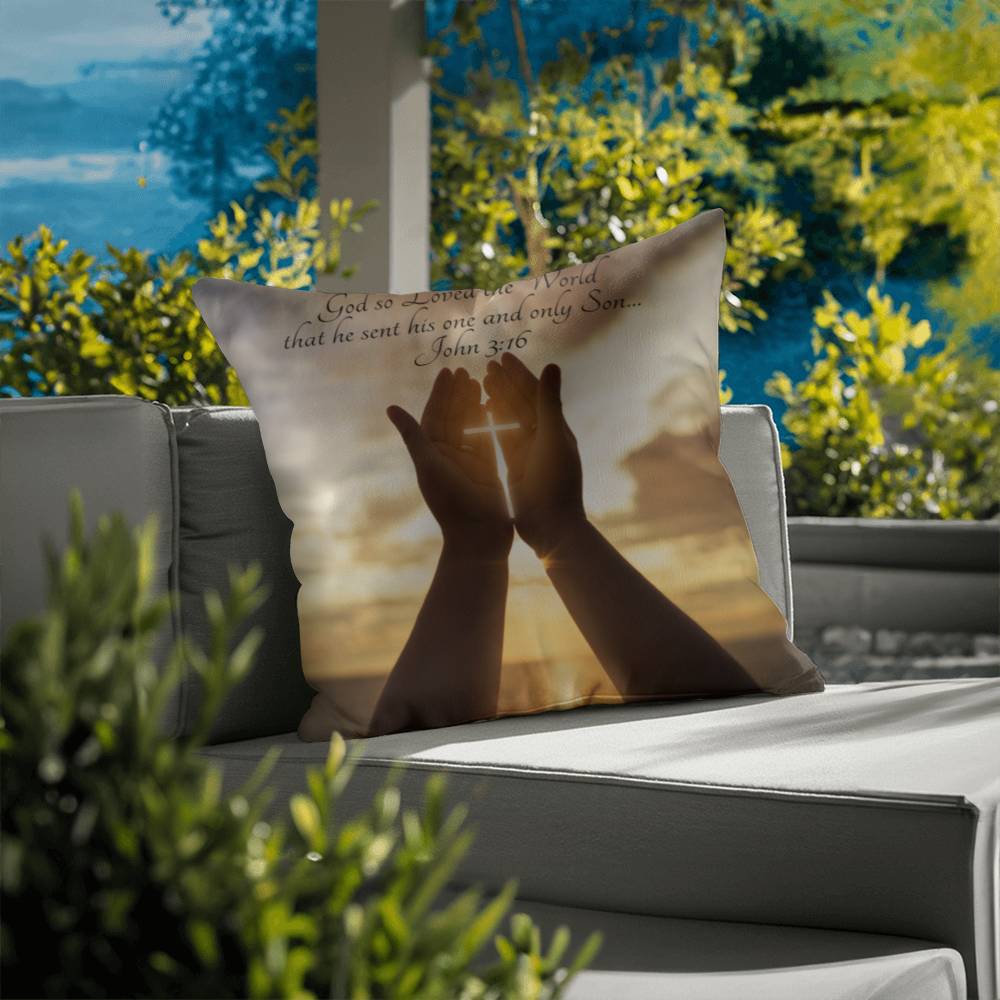 Bible Verse Faith in God Religious Inspirational Gift Pillow with Insert 161pi