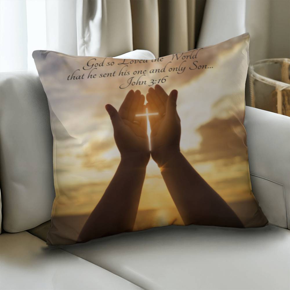 Bible Verse Faith in God Religious Inspirational Gift Pillow with Insert 161pi