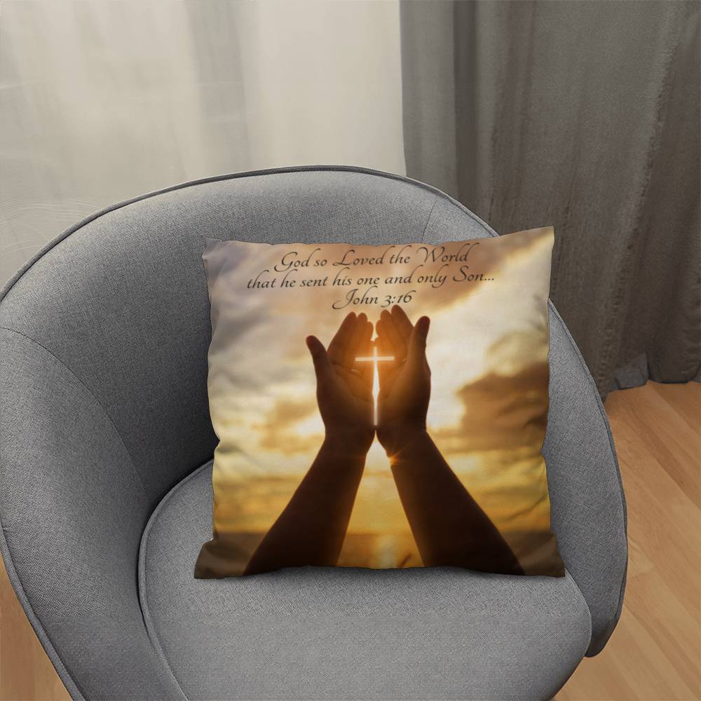 Bible Verse Faith in God Religious Inspirational Gift Pillow with Insert 161pi