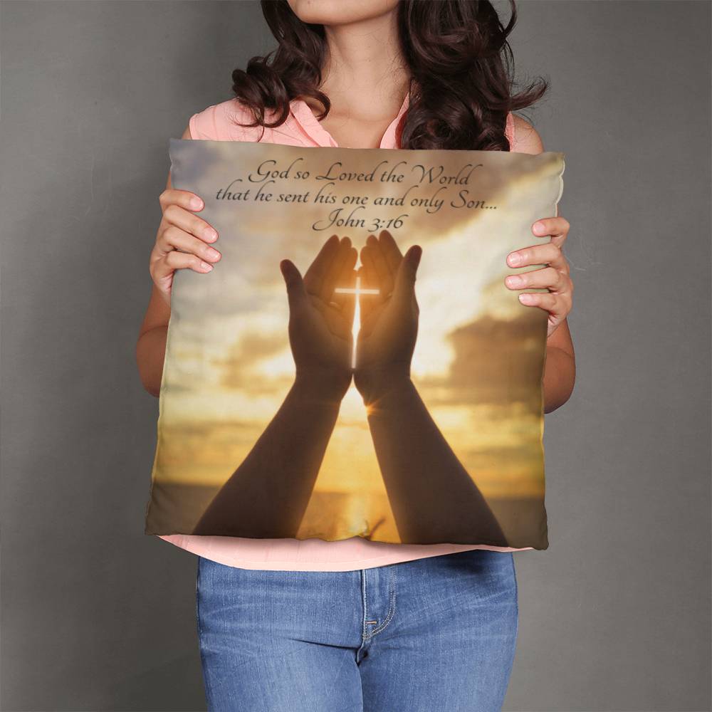 Bible Verse Faith in God Religious Inspirational Gift Pillow with Insert 161pi