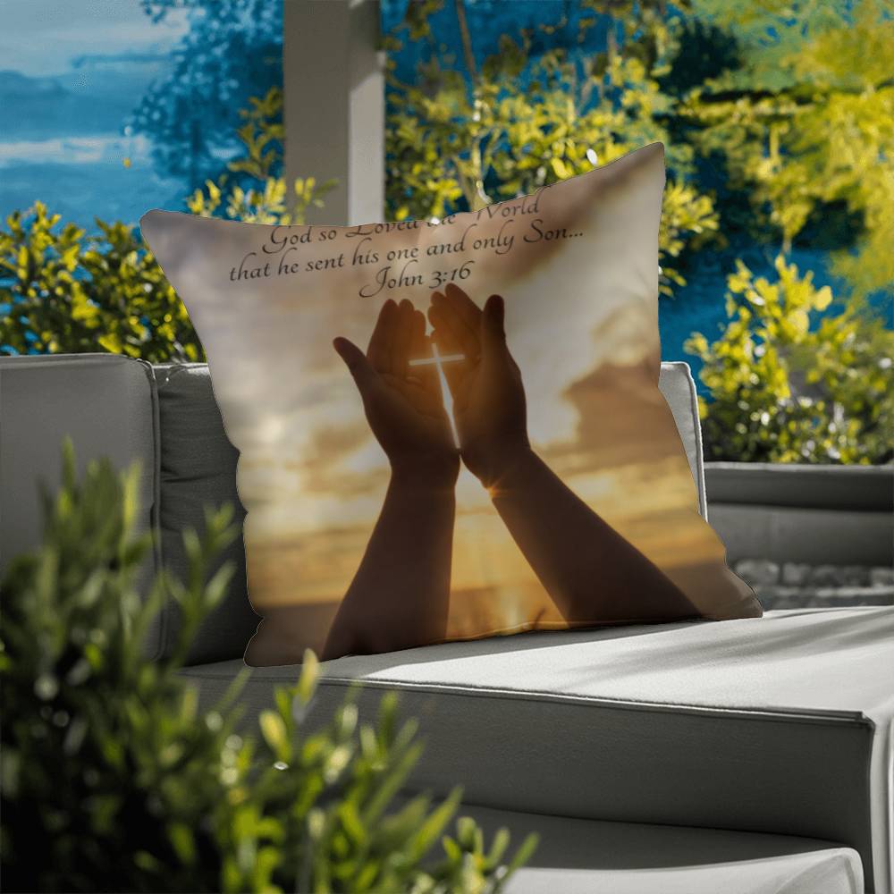 Bible Verse Faith in God Religious Inspirational Gift Pillow with Insert 161pi
