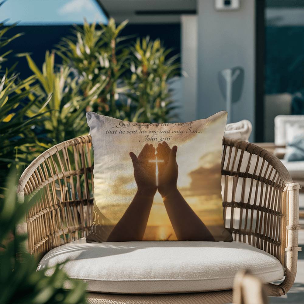 Bible Verse Faith in God Religious Inspirational Gift Pillow with Insert 161pi