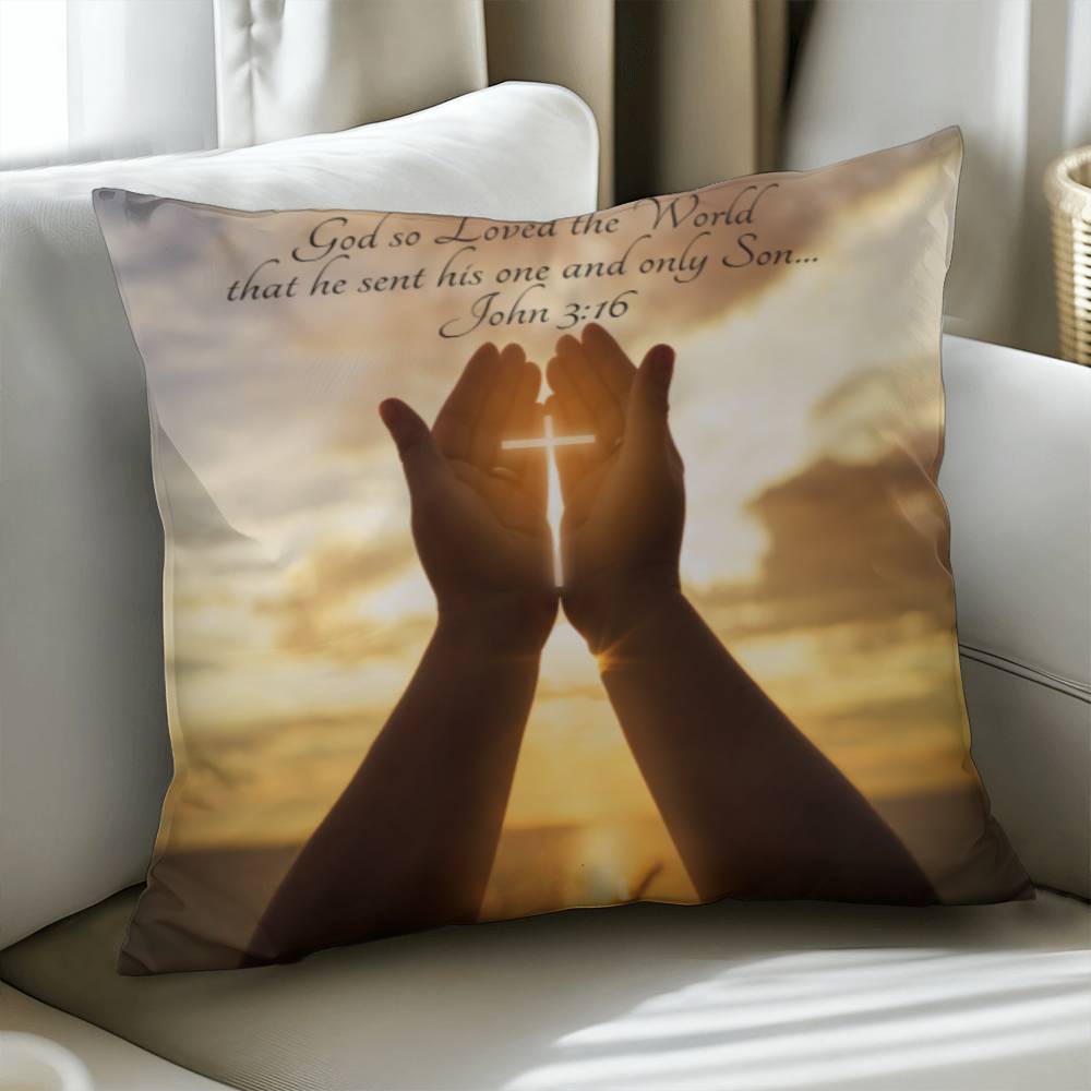Bible Verse Faith in God Religious Inspirational Gift Pillow with Insert 161pi