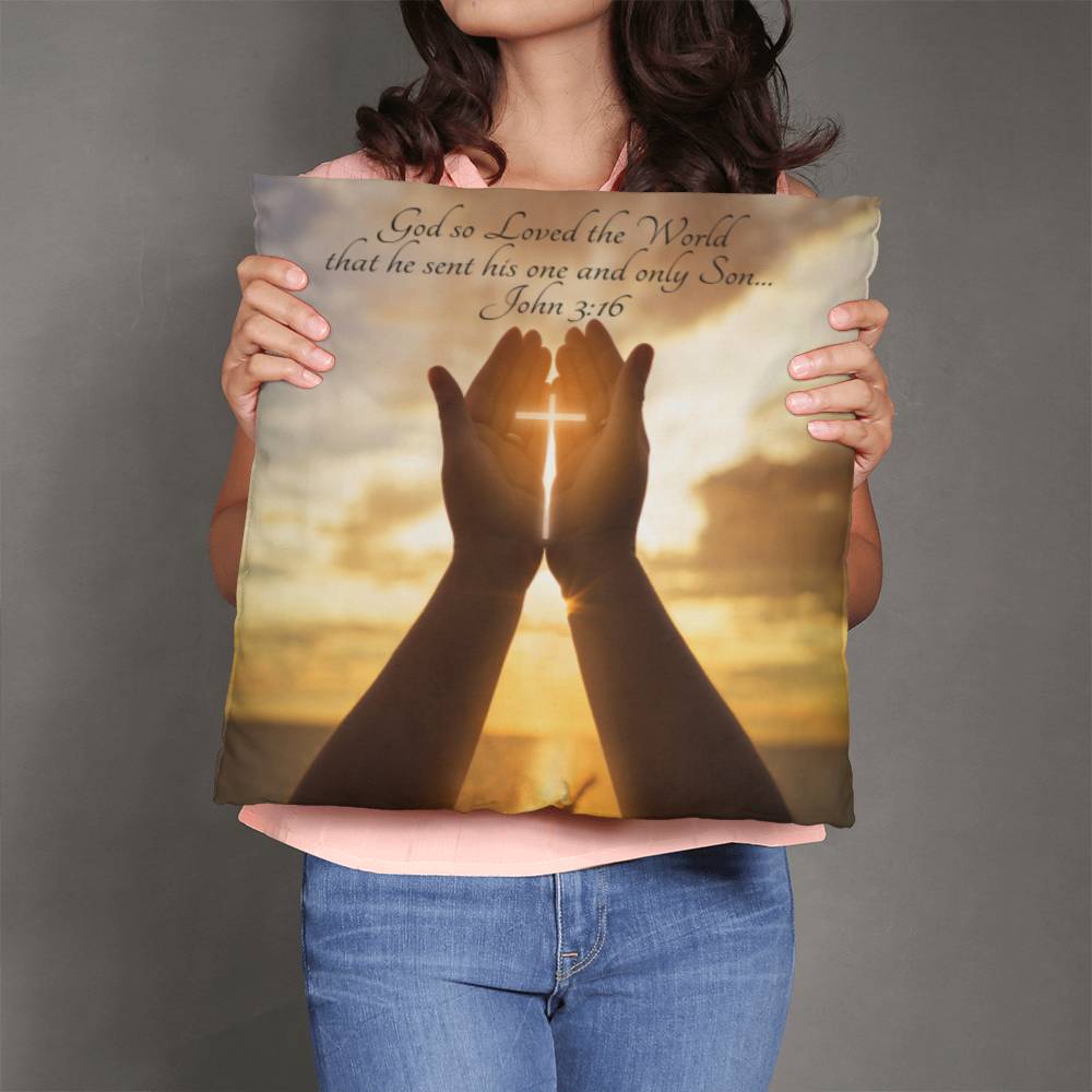 Bible Verse Faith in God Religious Inspirational Gift Pillow with Insert 161pi