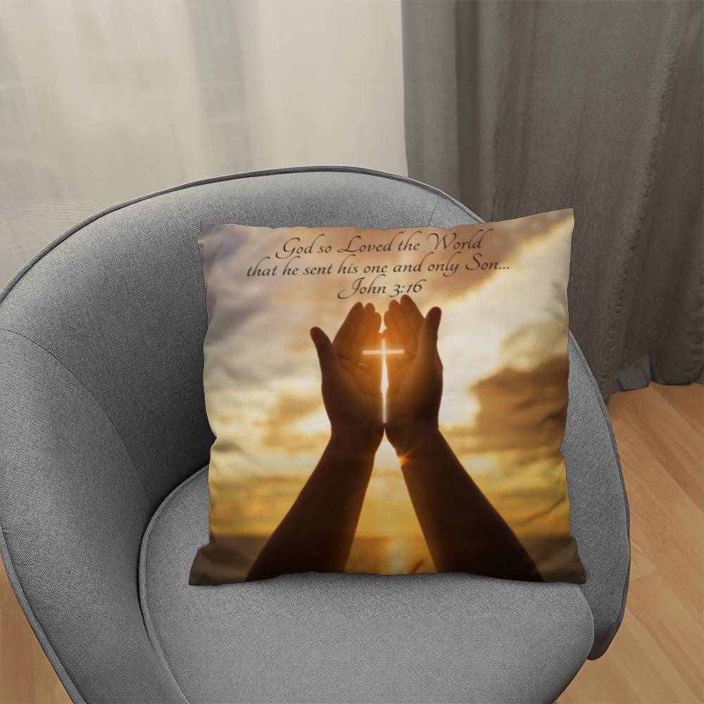 Bible Verse Faith in God Religious Inspirational Gift Pillow with Insert 161pi