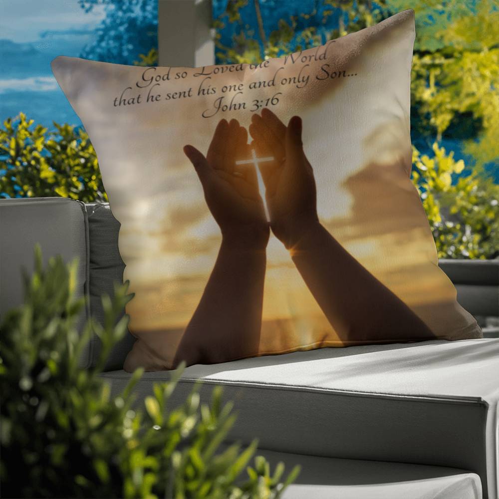 Bible Verse Faith in God Religious Inspirational Gift Pillow with Insert 161pi