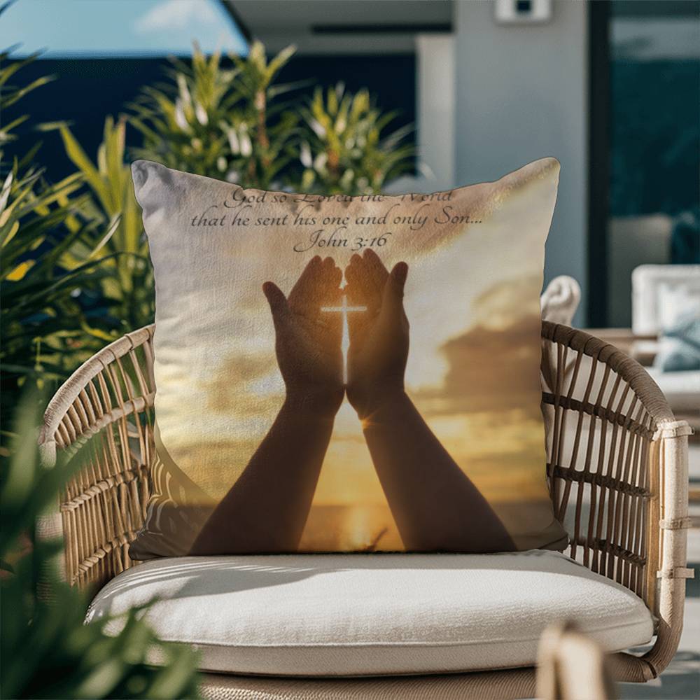 Bible Verse Faith in God Religious Inspirational Gift Pillow with Insert 161pi