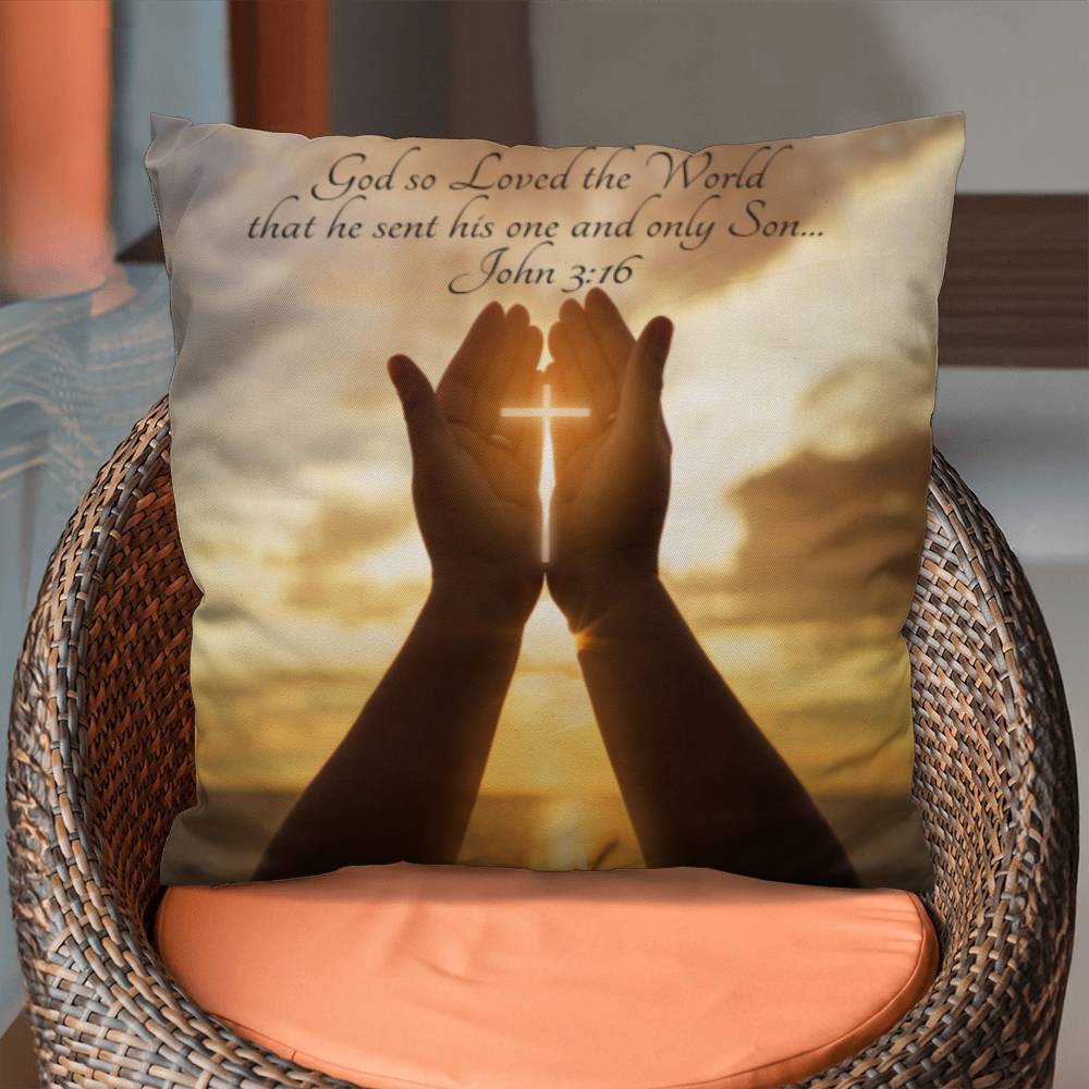 Bible Verse Faith in God Religious Inspirational Gift Pillow with Insert 161pi