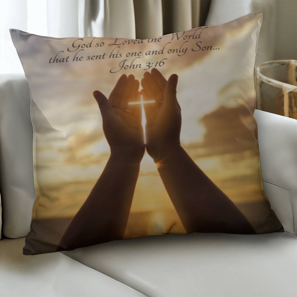 Bible Verse Faith in God Religious Inspirational Gift Pillow with Insert 161pi