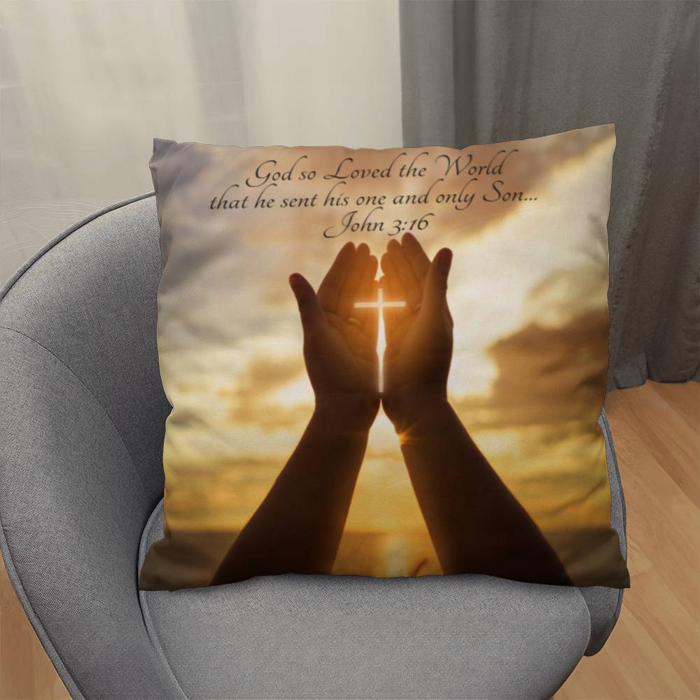 Bible Verse Faith in God Religious Inspirational Gift Pillow with Insert 161pi
