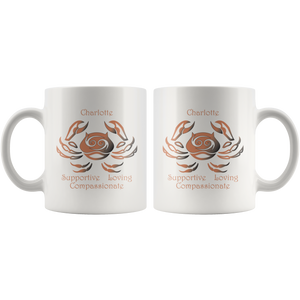 Cancer Personalized 11oz White Coffee Mug