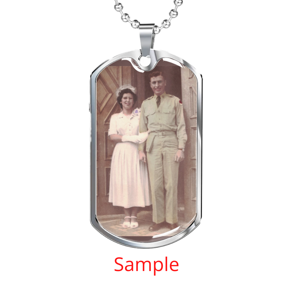 Dog Tags Customized Engravable and Personalized Picture 146dt silver