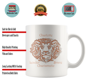Leo Personalized 11oz White Coffee Mug