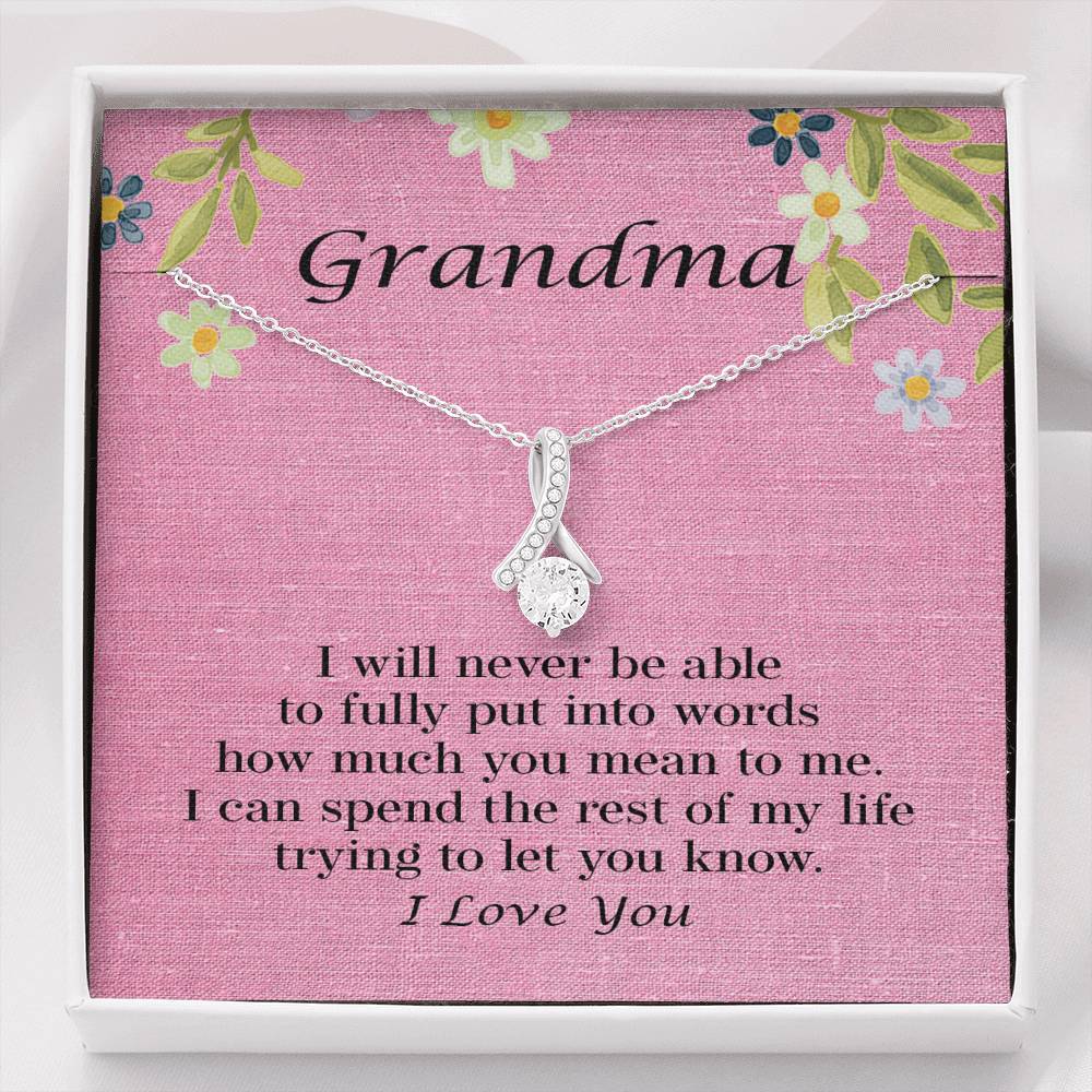 Grandma Gift Necklace, Dainty Jewelry, Great Gift for Grandma's Birthday Christmas Mother's Day Grandparents Day 101a