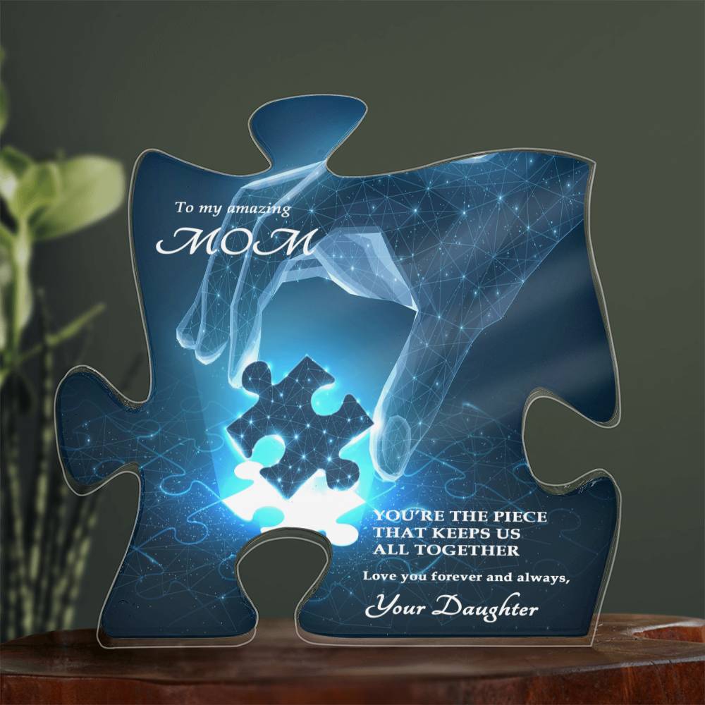 Unique Puzzle Piece Gift for Mom from Daughter 157ap