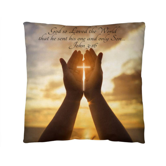 Bible Verse Faith in God Religious Inspirational Gift Pillow with Insert 161pi