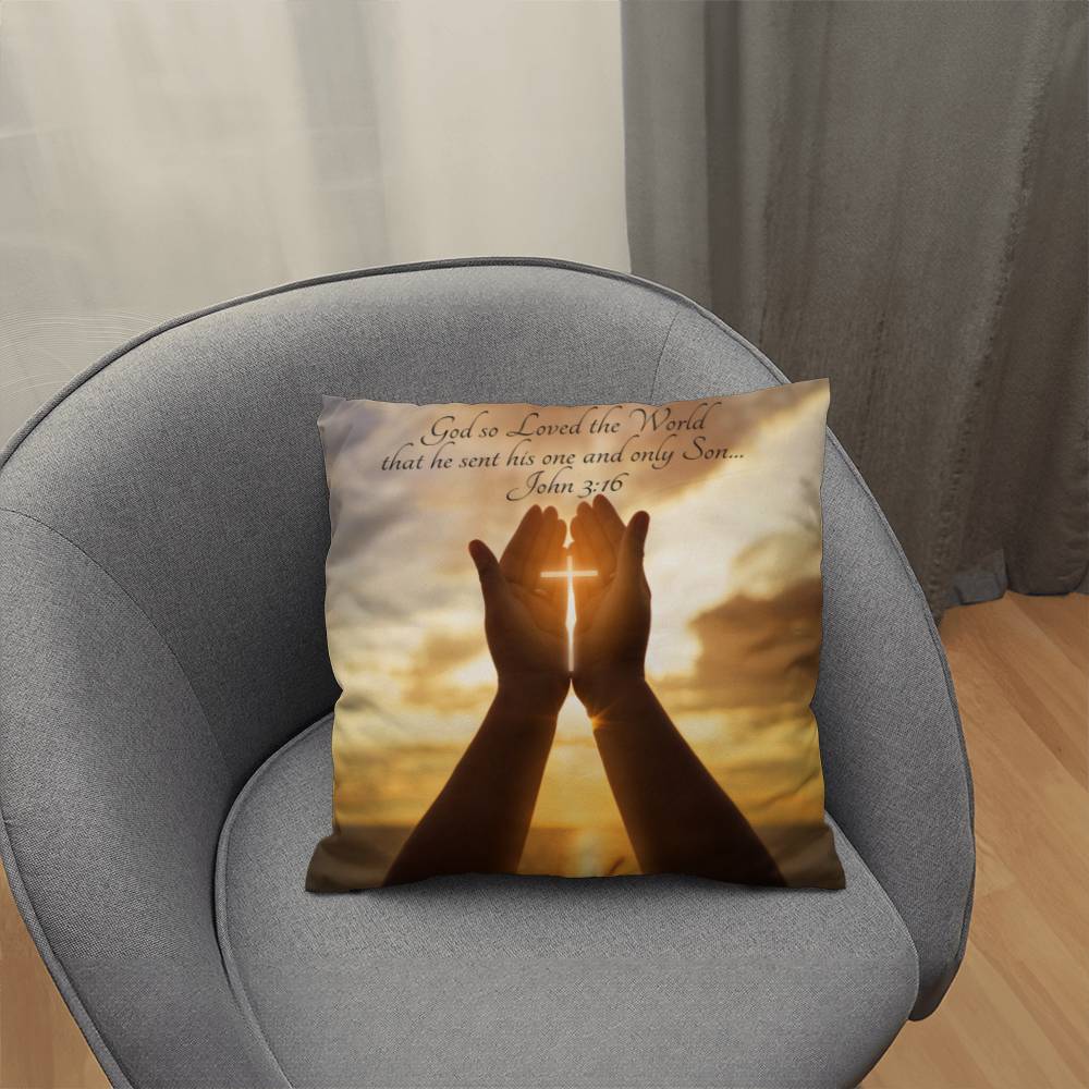 Bible Verse Faith in God Religious Inspirational Gift Pillow with Insert 161pi