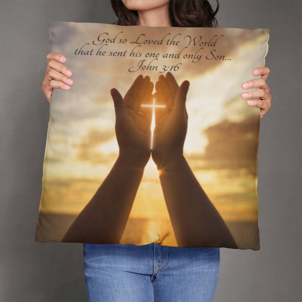 Bible Verse Faith in God Religious Inspirational Gift Pillow with Insert 161pi