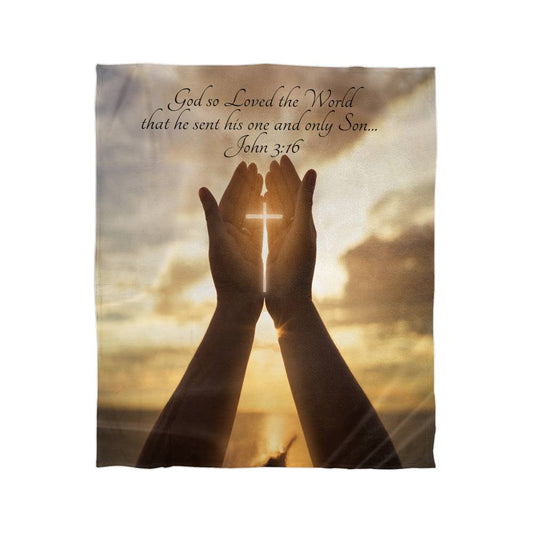 Bible Verse Faith in God Religious Inspirational Mink Touch Fleece Throw Blanket Gift 159bmtf