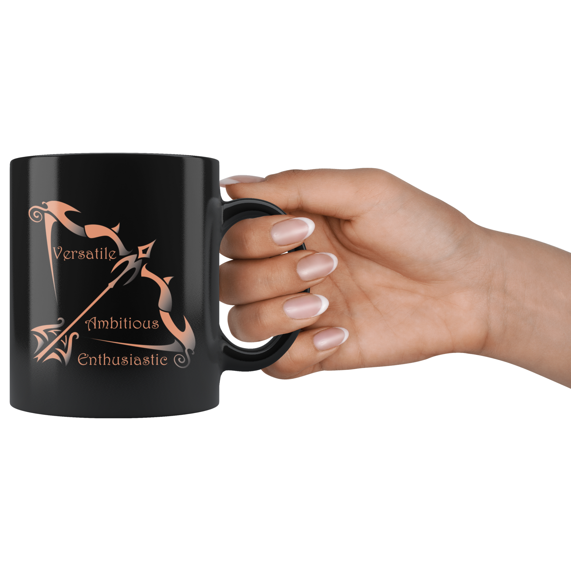 Sagittarius Personalized 11oz Black Coffee Mug