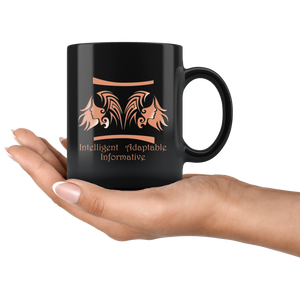 Gemini Personalized 11oz Black Coffee Mug