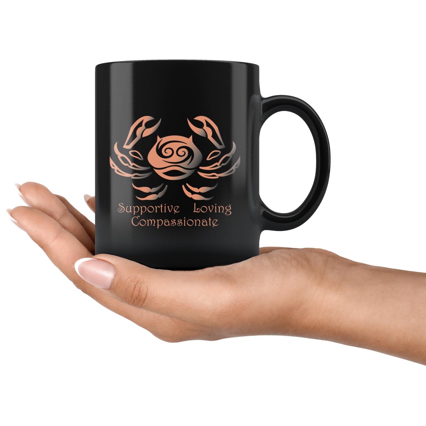 Cancer Personalized 11oz Black Coffee Mug