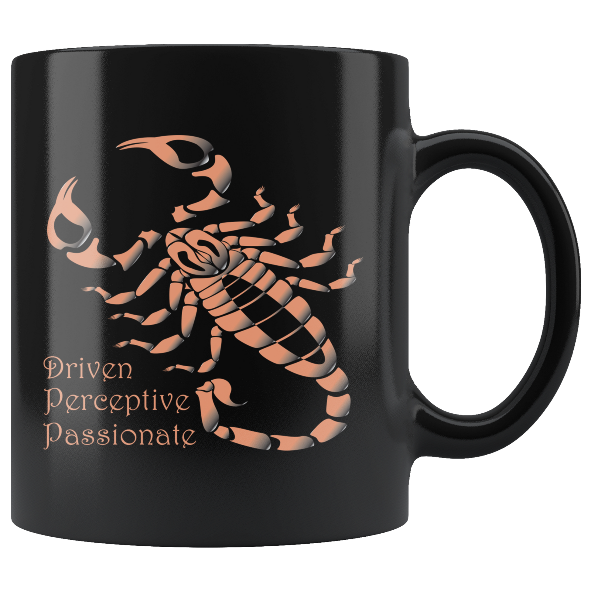 Scorpio Personalized 11oz Black Coffee Mug