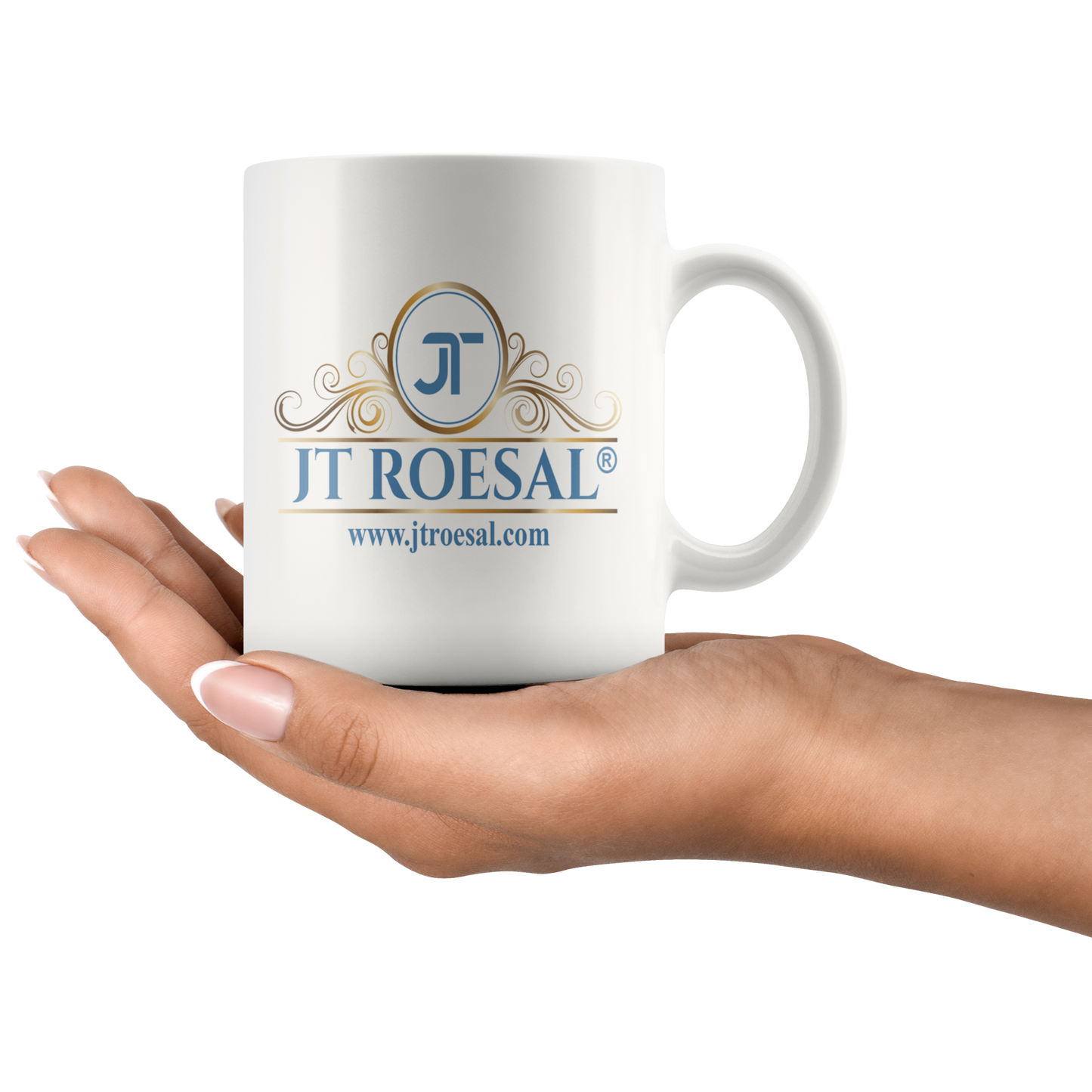 JT ROESAL White Coffee Mug