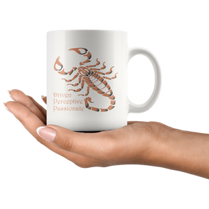 Scorpio Personalized 11oz White Coffee Mug