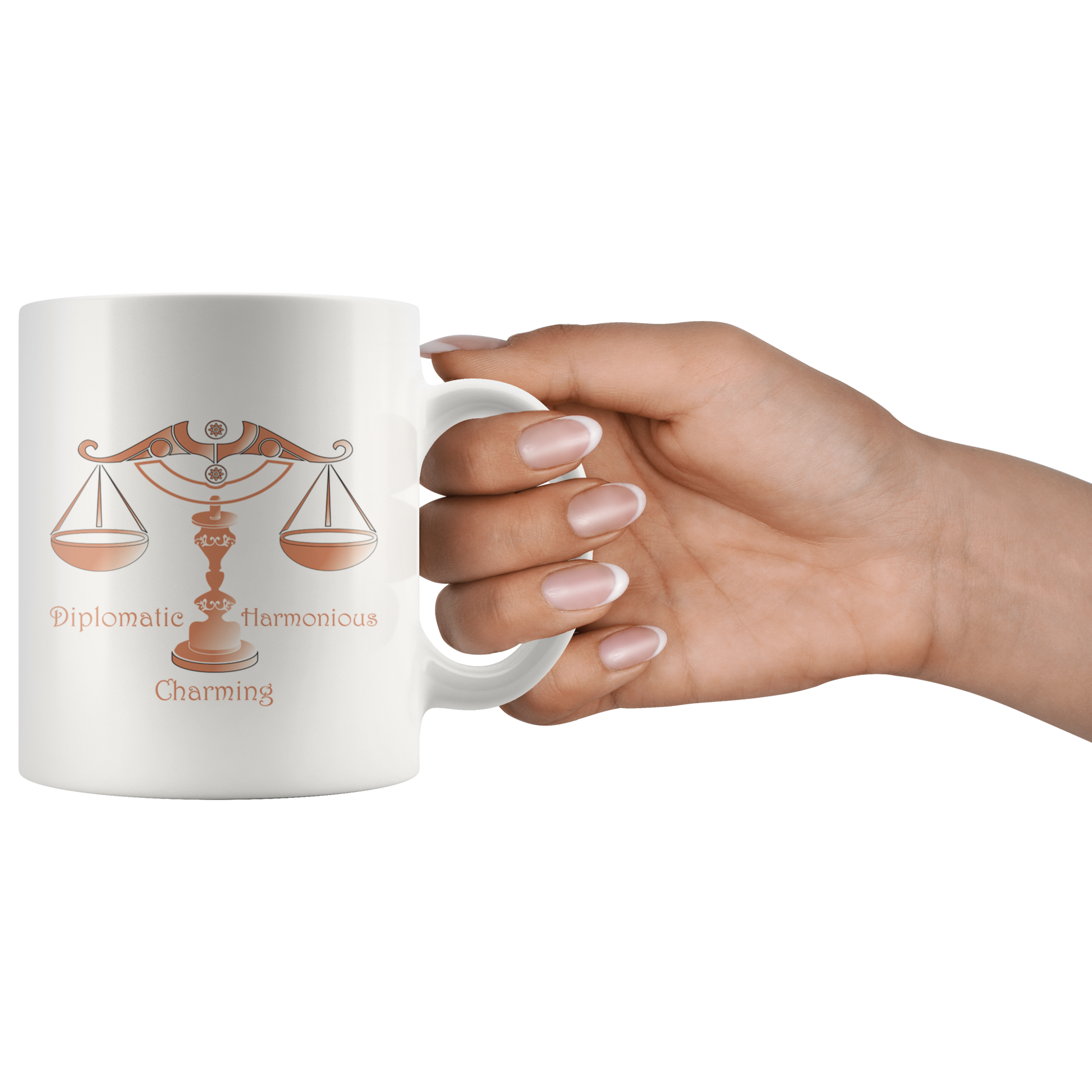 Libra Personalized 11oz White Coffee Mug