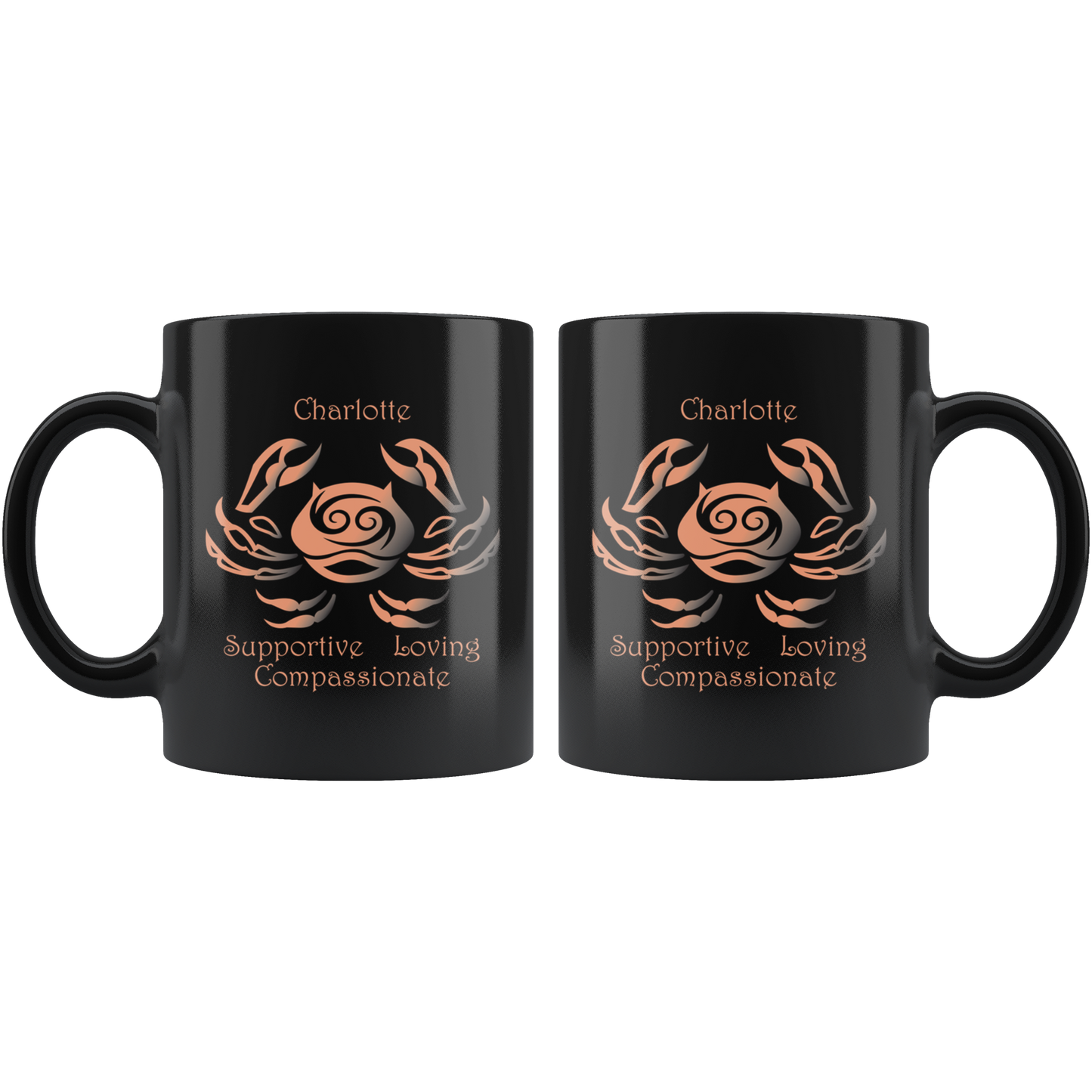 Cancer Personalized 11oz Black Coffee Mug