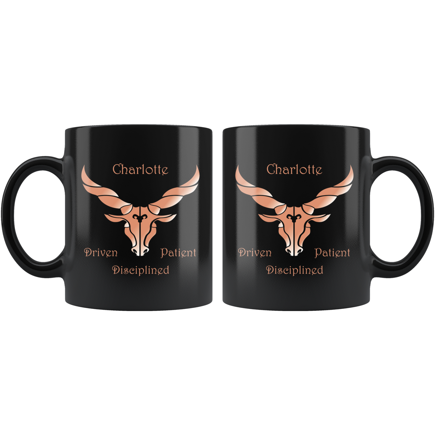 Capricorn Personalized 11oz Black Coffee Mug