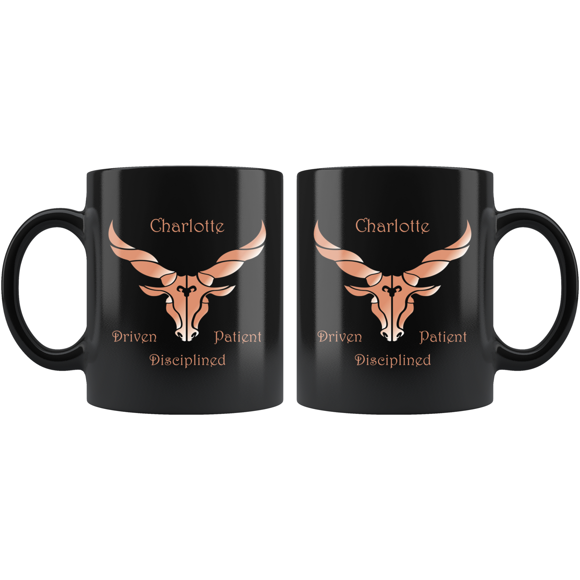 Capricorn Personalized 11oz Black Coffee Mug