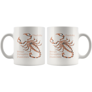 Scorpio Personalized 11oz White Coffee Mug