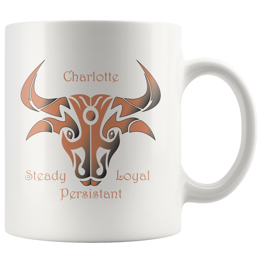 Taurus Personalized 11oz White Coffee Mug