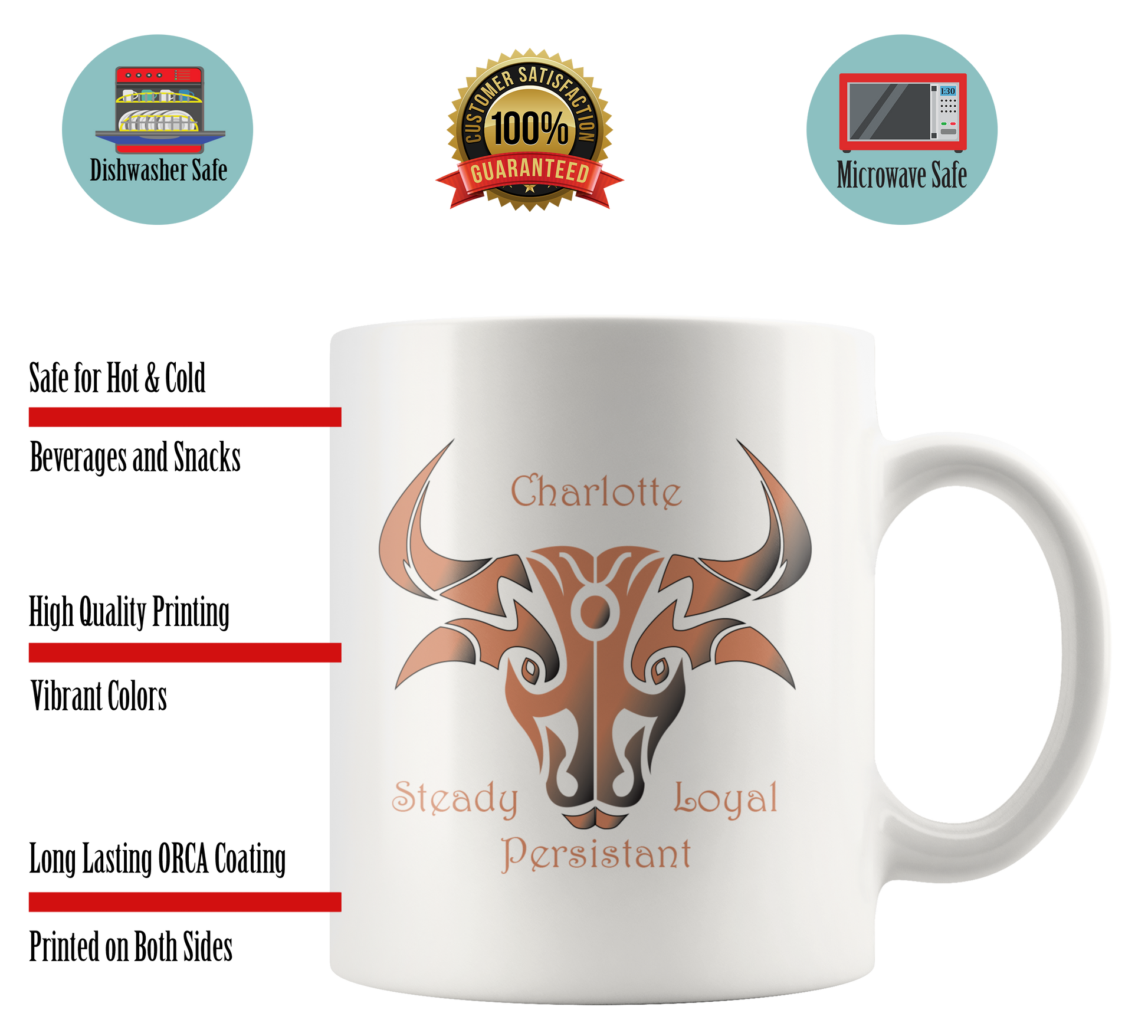 Taurus Personalized 11oz White Coffee Mug
