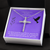 Confirmation Gift for Girls, Beautiful Confirmation Cross Necklace, Purple 141cc