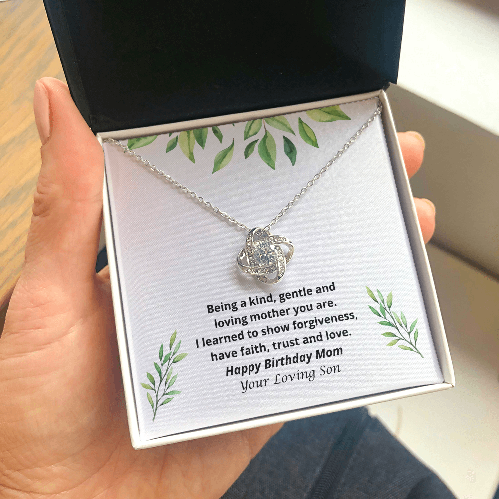 Happy Birthday Mom from Son Circle of Love Necklace 152c