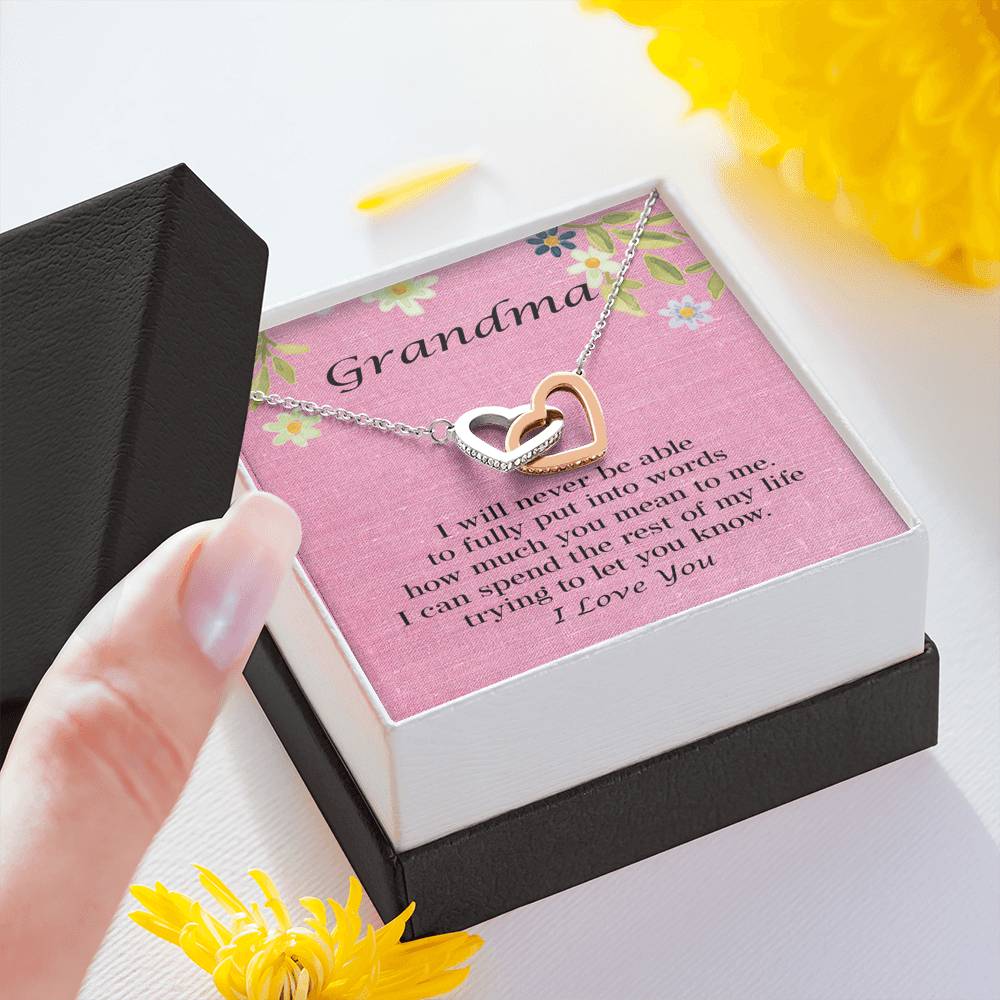 Grandma Gift Necklace, Great Dainty Jewelry Gift for Grandma's Birthday, Grandparents Day, Christmas, Mother's Day 101b