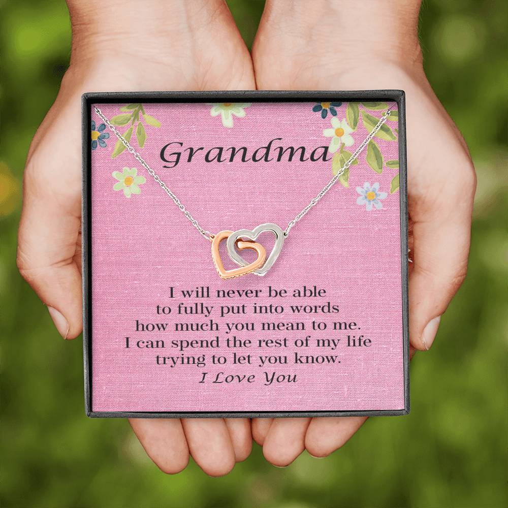 Grandma Gift Necklace, Great Dainty Jewelry Gift for Grandma's Birthday, Grandparents Day, Christmas, Mother's Day 101b